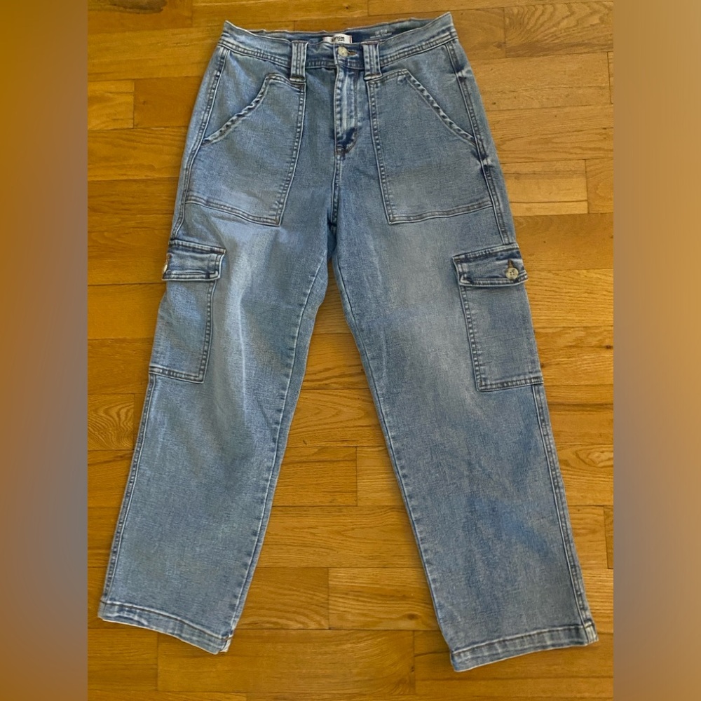 Kensie Women's High Rise Straight Light Blue Jeans